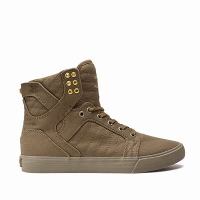 Supra SKYTOP - Miesten Matalavartiset Tennarit - Ruskea